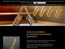 Tablet Screenshot of legendary-saxophones.com